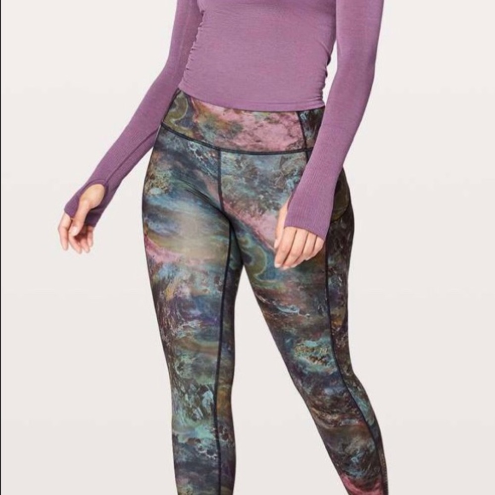 Lululemon Fast & Free 25in  pant Radiant Multi